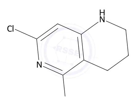 Chemical structure of 5,7-Dichloro-1,2,3,4-tetrahydro-1,6-naphthyridine