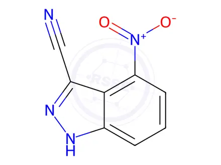 Chemical structure of 4-Nitro-1H-indazole-3-carbonitrile