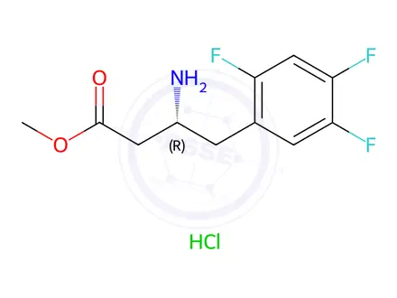 Chemical structure of Sitagliptin Impurity 19(hydrochloride)