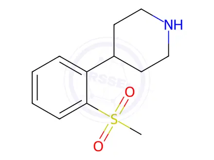 Chemical structure of Piperidine, 4-[2-(methylsulfonyl)phenyl]-