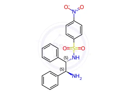 Chemical structure of N-[(1S,2S)-2-amino-1,2-diphenylethyl]-4-nitrobenzenesulfonamide