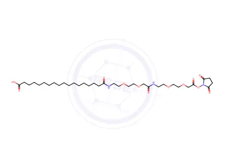 Chemical structure of HOOC-Ste-AEEA-AEEA-Osu