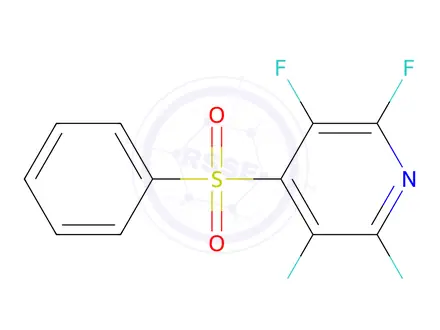 Chemical structure of 2,3,5,6-TETRAFLUORO-4-(PHENYLSULPHONYL)PYRIDINE