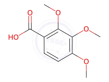 Chemical structure of 2,3,4-Trimethoxybenzoic acid