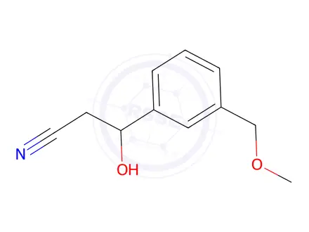 Chemical structure of 3-Hydroxy-3-(3-(methoxymethyl)phenyl)propanenitrile