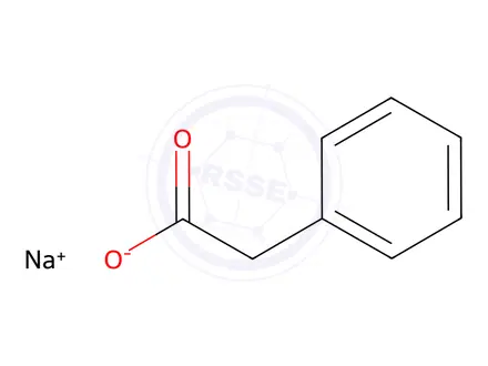 Chemical structure of Sodium phenylacetate