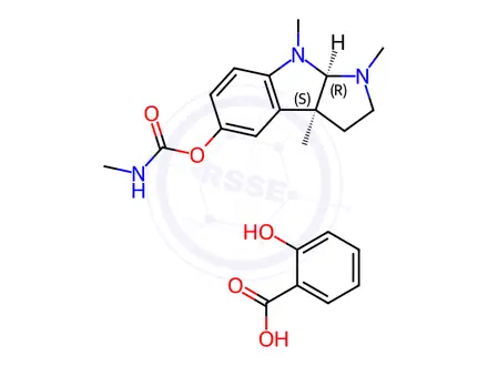 Chemical structure of Physostigmine Salicylate