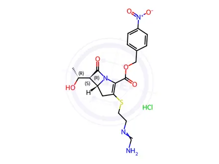 Chemical structure of N-formimidoylthienamycin Impurity