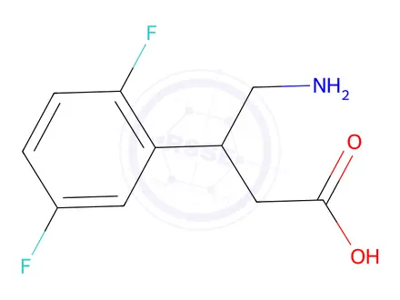 Chemical structure of 4-Amino-3-(2,5-difluorophenyl)butanoic acid