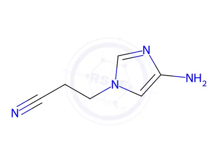 Chemical structure of 3-(4-AMINO-IMIDAZOL-1-YL)-PROPIONITRILE 2HCL