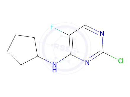 Chemical structure of 2-Chloro-N-cyclopentyl-5-fluoropyrimidin-4-amine