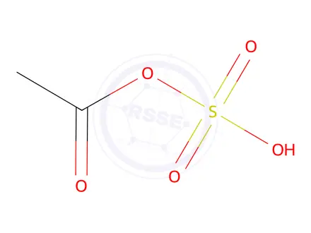 Chemical structure of Sulfuric acid, anhydride with acetic acid