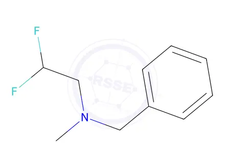 Chemical structure of N-benzyl-2,2-difluoro-N-methylethan-1-amine