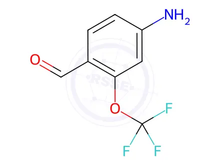 Chemical structure of 4-Amino-2-(trifluoromethoxy)benzaldehyde