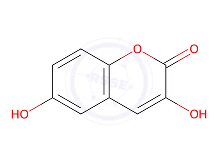 Chemical structure of 3,6-Dihydroxycoumarin