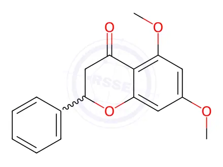 Chemical structure of 5,7-Dimethoxyflavanone