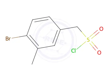 Chemical structure of (4-Bromo-3-methylphenyl)methanesulfonyl chloride