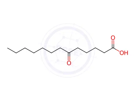 Chemical structure of 6-Oxotridecanoic acid