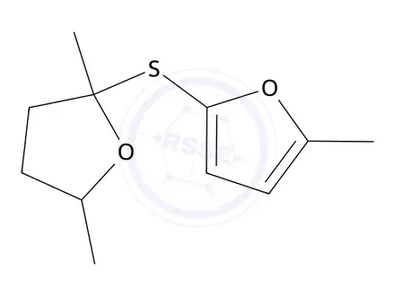 Chemical structure of 2-((2,5-Dimethyltetrahydrofuran-2-yl)thio)-5-methylfuran