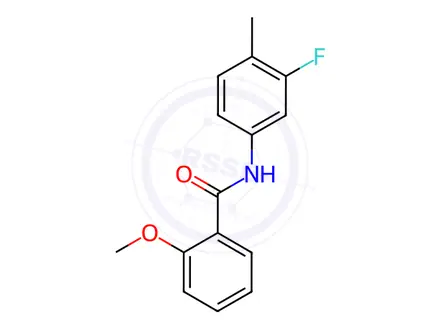 Chemical structure of N-(3-Fluoro-4-methylphenyl)-2-methoxybenzamide