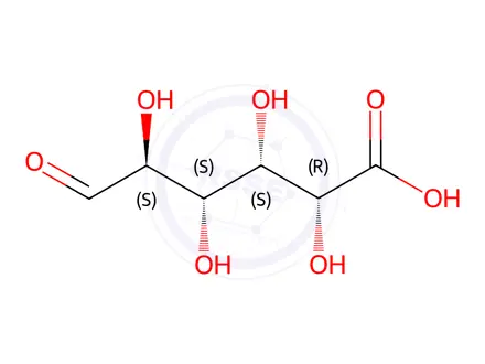 Chemical structure of Sodium Glucuronic Acid Impurity 73 (L-Guluronic Acid)