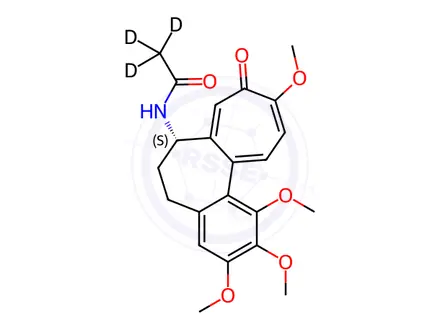 Chemical structure of Colchicine-d3