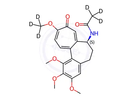 Chemical structure of Colchicine-d6