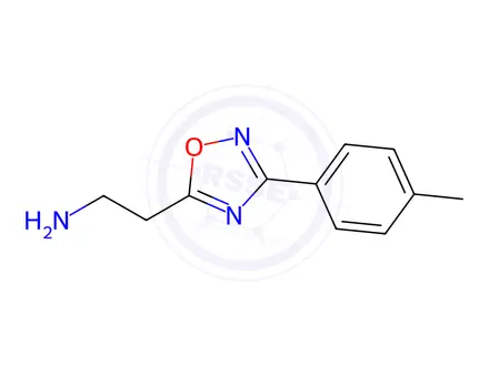 Chemical structure of 2-[3-(4-Methylphenyl)-1,2,4-oxadiazol-5-yl]ethanamine