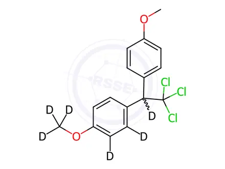 Chemical structure of Methoxychlor-d6 (dimethoxy-d6)
