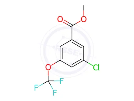 Chemical structure of Methyl 3-chloro-5-(trifluoromethoxy)benzoate