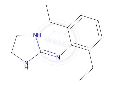 Chemical structure of N-(2,6-Diethylphenyl)-4,5-dihydro-1H-imidazol-2-amine