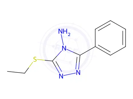 Chemical structure of 3-(Ethylsulfanyl)-5-phenyl-4h-1,2,4-triazol-4-ylamine