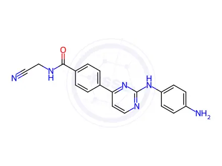Chemical structure of Desmorpholine Momelotinib