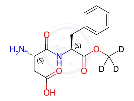 Chemical structure of Aspartame D3