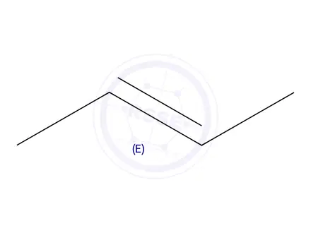 Chemical structure of trans-2-Butene