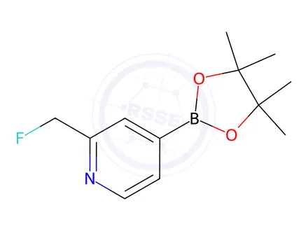 Chemical structure of 2-(Fluoromethyl)-4-(4,4,5,5-tetramethyl-1,3,2-dioxaborolan-2-yl)-pyridine
