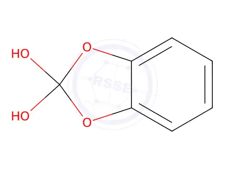 Chemical structure of 1,3-Benzodioxole-2,2-diol