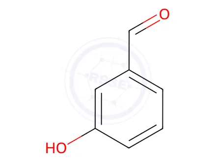 Chemical structure of 3-hydroxybenzaldehyde