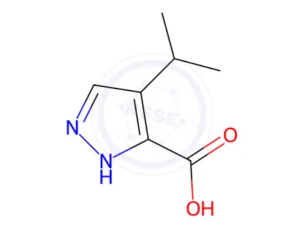 Chemical structure of 4-Isopropyl-1H-pyrazole-5-carboxylic acid