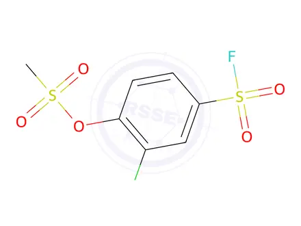 Chemical structure of 2-Chloro-4-(fluorosulfonyl)phenyl methanesulfonate