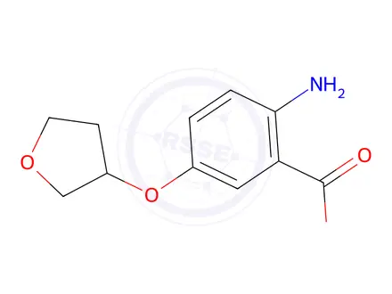 Chemical structure of 2-Amino-5-((tetrahydrofuran-3-yl)oxy)benzoic acid