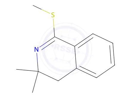 Chemical structure of 3,3-Dimethyl-1-(methylthio)-3,4-dihydroisoquinoline