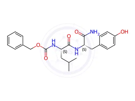 Chemical structure of Z-LEU-TYR-NH2