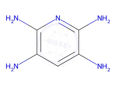 Chemical structure of 2,3,5,6-Tetraaminopyridine trihydrochloride