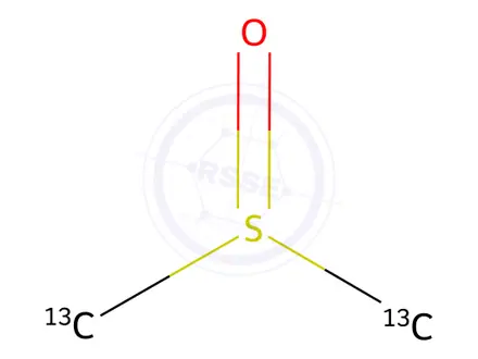 Chemical structure of Dimethyl Sulfoxide (13C2, 99%)