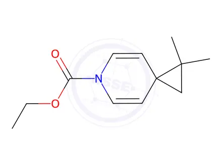 Chemical structure of 2,2-Dimethyl-6-azaspiro[2.5]octa-4,7-diene-6-carboxylic acid ethyl ester