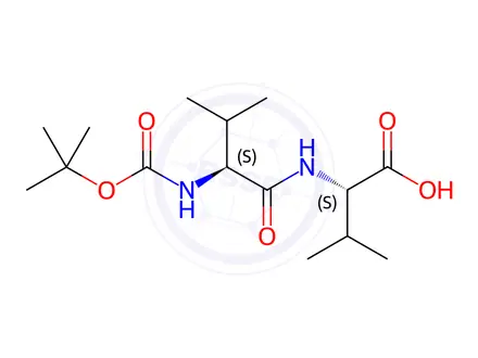 Chemical structure of BOC-VAL-VAL-OH