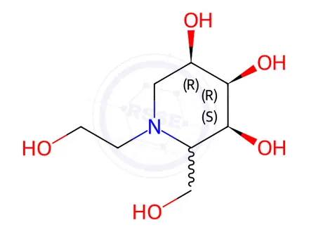 Chemical structure of Miglitol Impurity 40