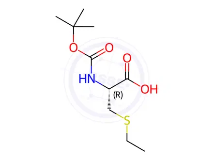 Chemical structure of BOC-Cys(Et)-OH