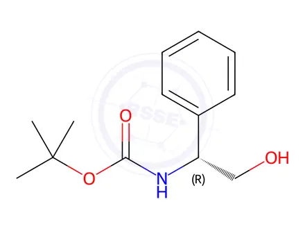 Chemical structure of Boc-D-Phenylglycinol